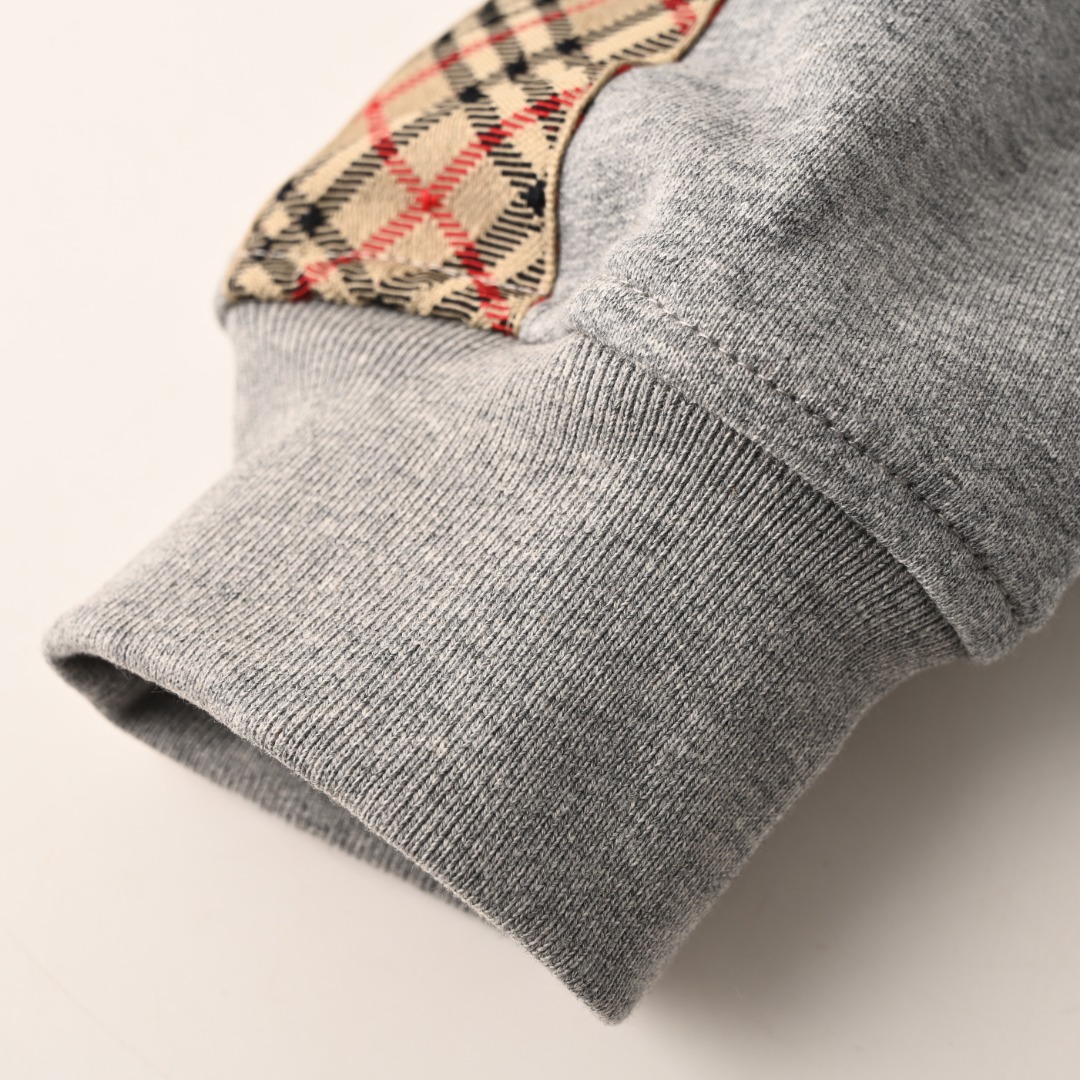 Burberry BURBERRY巴宝莉BBR 侧菱格织带套装连帽卫衣