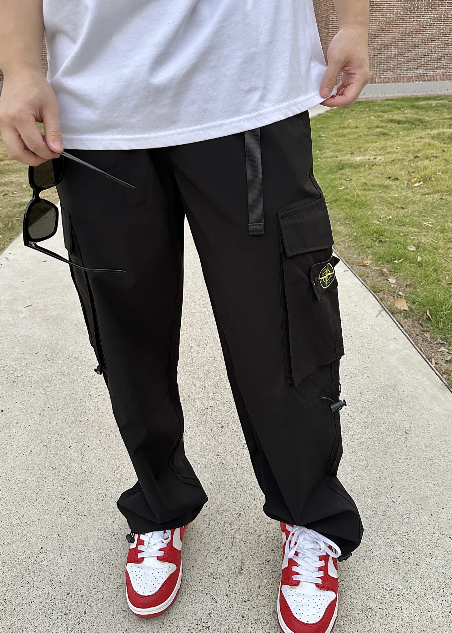 STONE ISLAND/石头岛 多口袋梭织户外工装长裤  上身参考