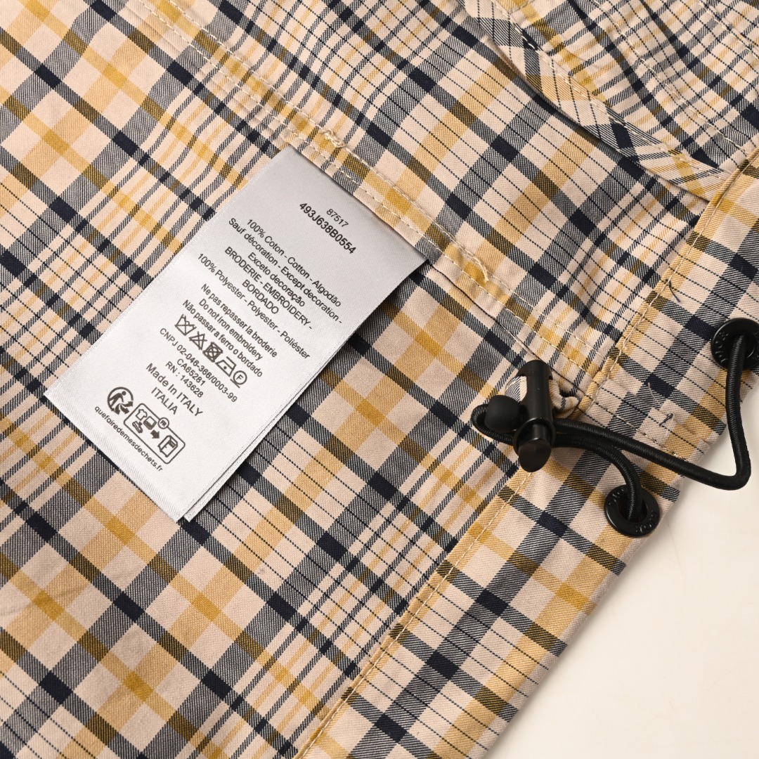 Dior DIOR迪奥CD 菱格条纹混纺衬衫外套