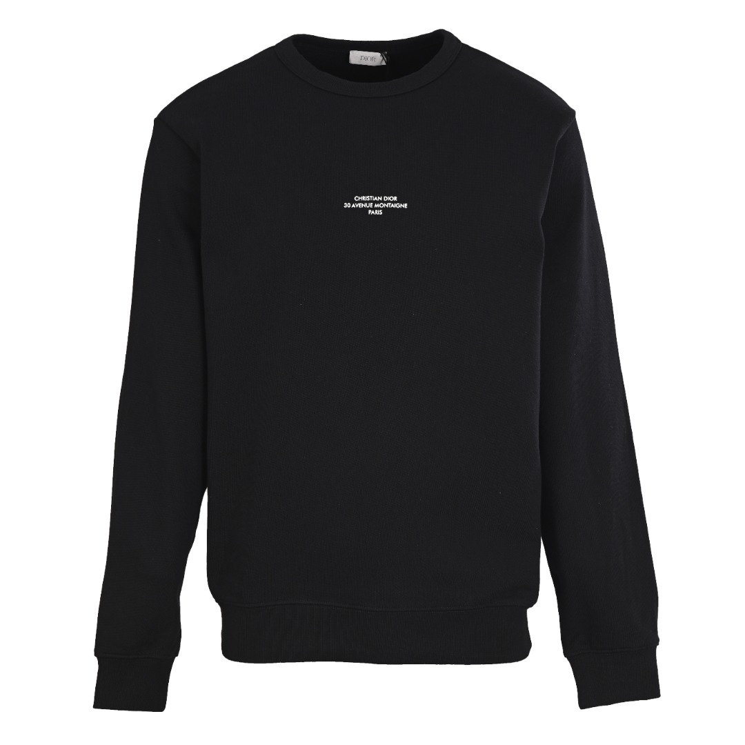 正品级💰350 DIOR迪奥CD Montaigne 小字圆领卫衣 正品6700购入，380克精梳棉双股毛圈卫衣料，潮牌全棉拉架罗纹，胶浆印花，面料酵洗，定制1：1商标，宽松版型 Size：S-XL