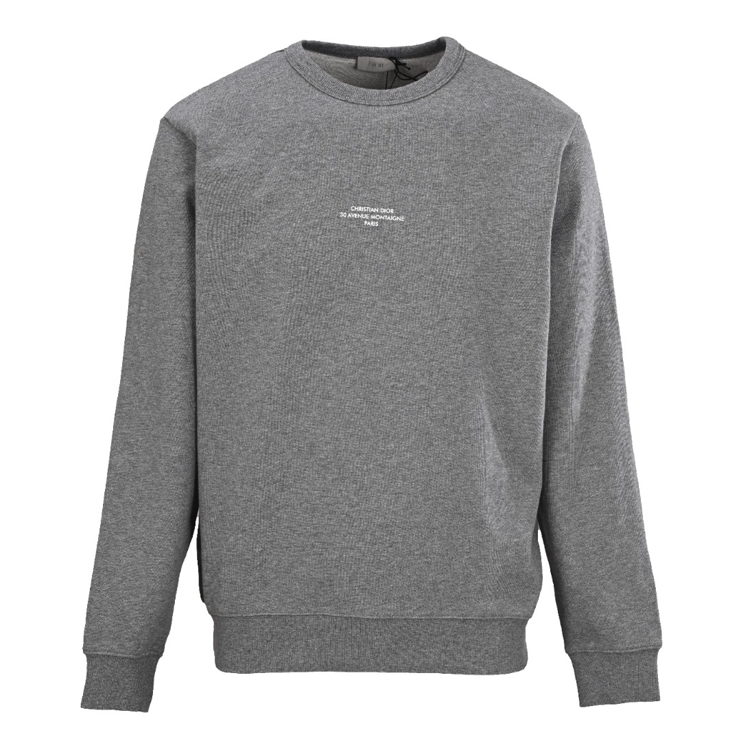 正品级💰350 DIOR迪奥CD Montaigne 小字圆领卫衣 正品6700购入，380克精梳棉双股毛圈卫衣料，潮牌全棉拉架罗纹，胶浆印花，面料酵洗，定制1：1商标，宽松版型 Size：S-XL