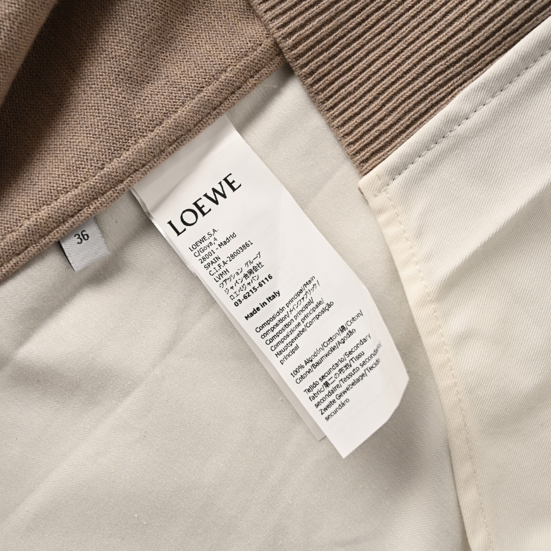 Loewe LOEWE罗意威 毛衣拼接针织长袖衬衫