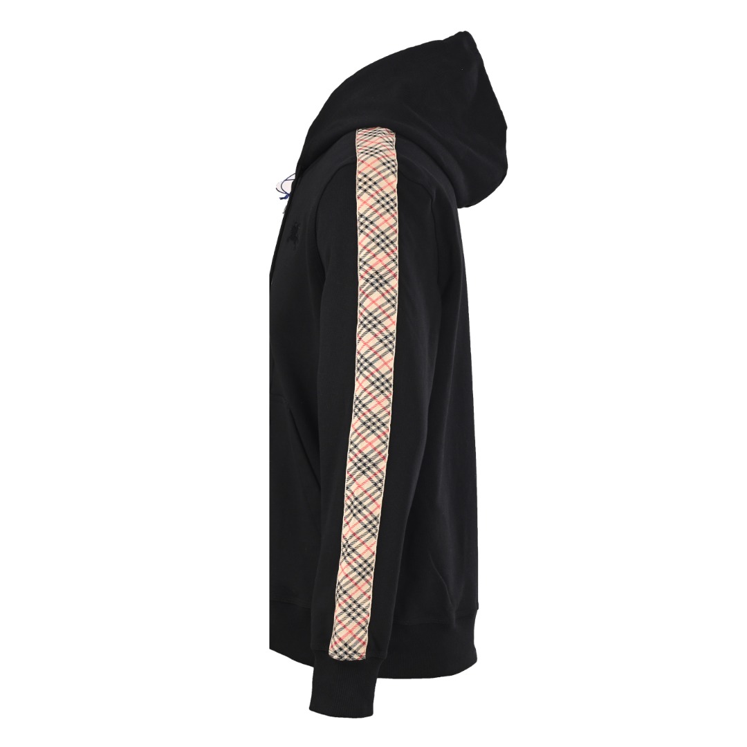 Burberry BURBERRY巴宝莉BBR 侧菱格织带套装拉链连帽卫衣