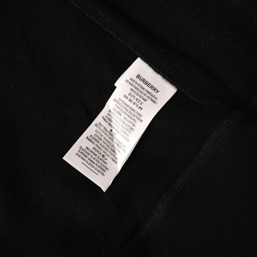 Burberry BURBERRY巴宝莉BBR 侧菱格织带套装拉链连帽卫衣
