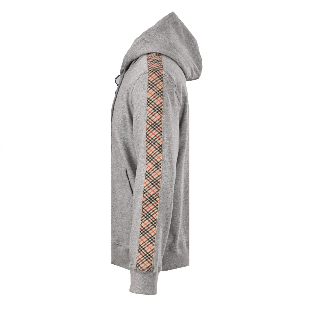 Burberry BURBERRY巴宝莉BBR 侧菱格织带套装拉链连帽卫衣