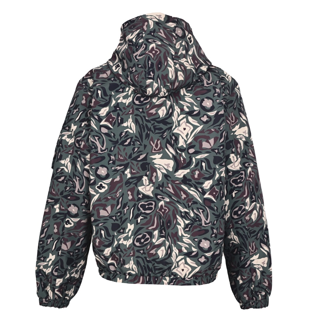 Louis Vuitton LOUIS VUITTON LV X NIGO 联名款 迷彩双面连帽外套