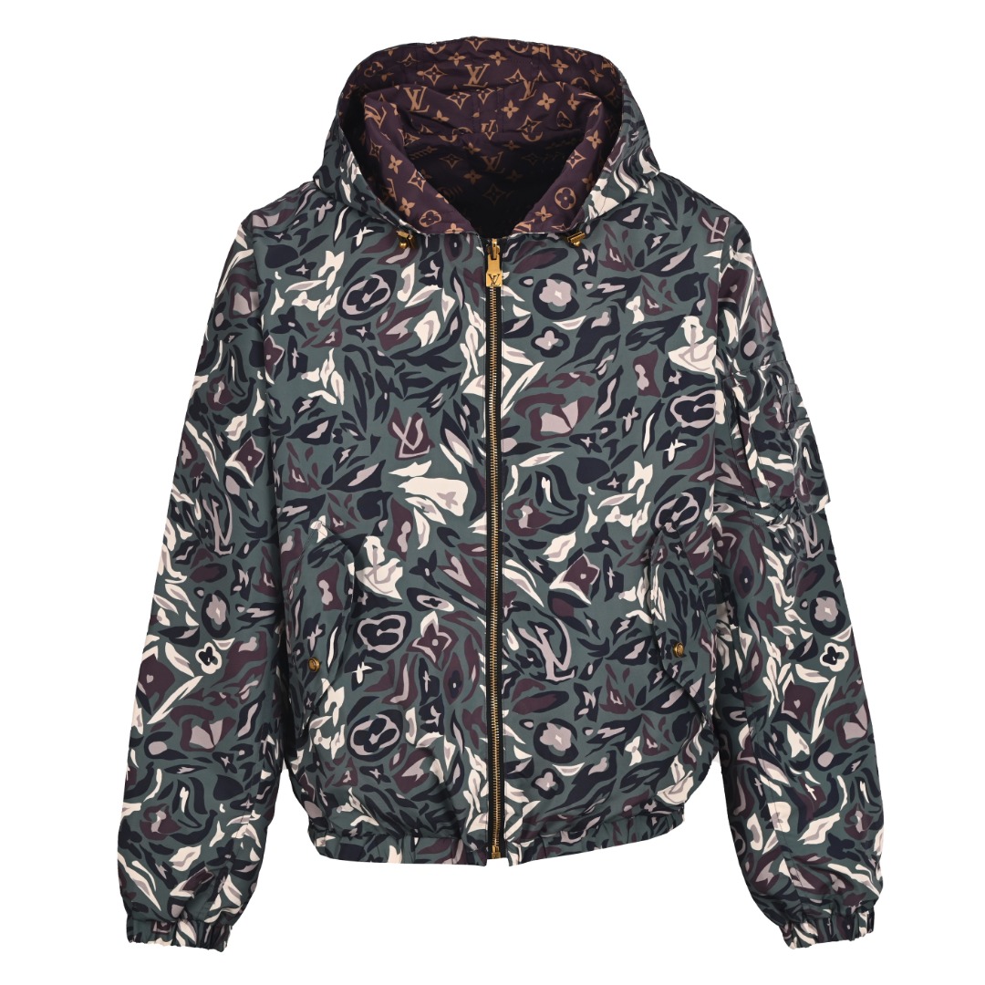 Louis Vuitton LOUIS VUITTON LV X NIGO 联名款 迷彩双面连帽外套