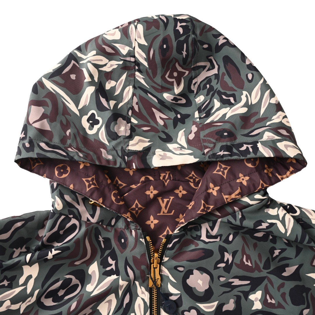 Louis Vuitton LOUIS VUITTON LV X NIGO 联名款 迷彩双面连帽外套