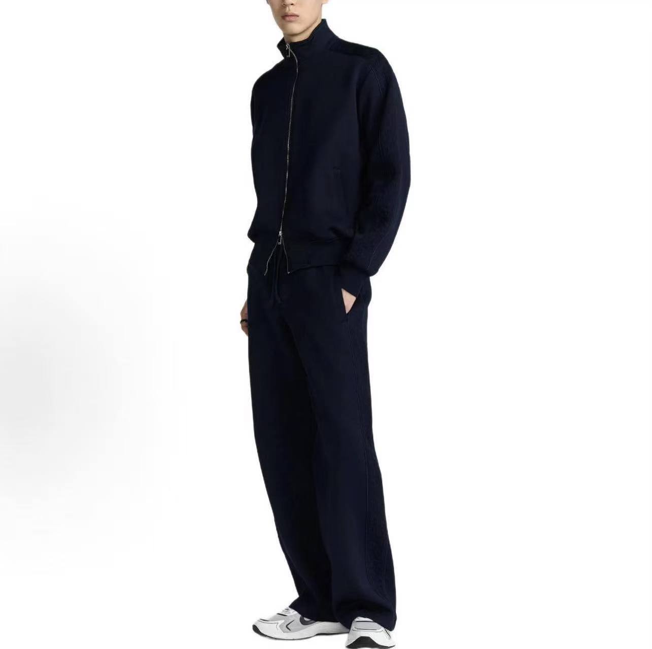 DIOR迪奥CD Oblique浮雕织带长裤  上身效果#