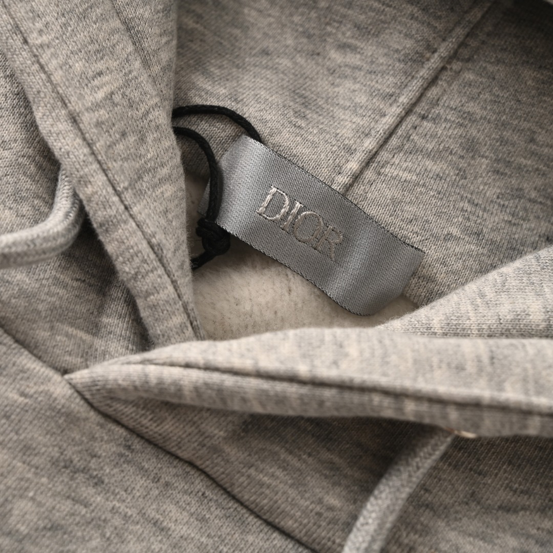 Dior DIOR迪奥CD 签名绣花连帽卫衣