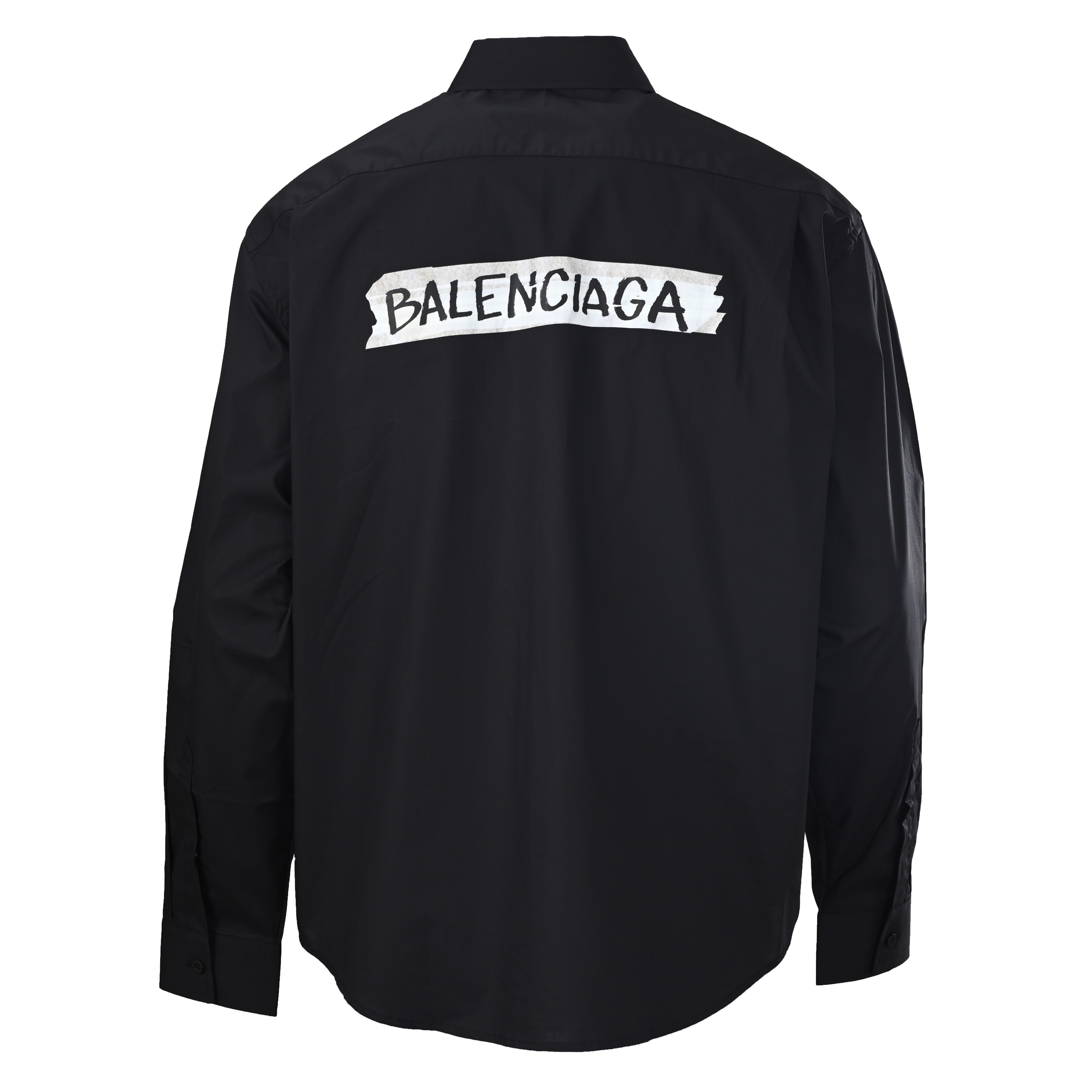 Balenciaga BALENCIAGA巴黎世家BLCG 胶浆印花长袖衬衫
