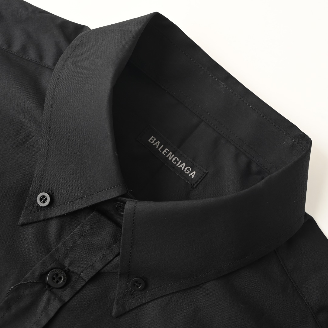 Balenciaga BALENCIAGA巴黎世家BLCG 胶浆印花长袖衬衫