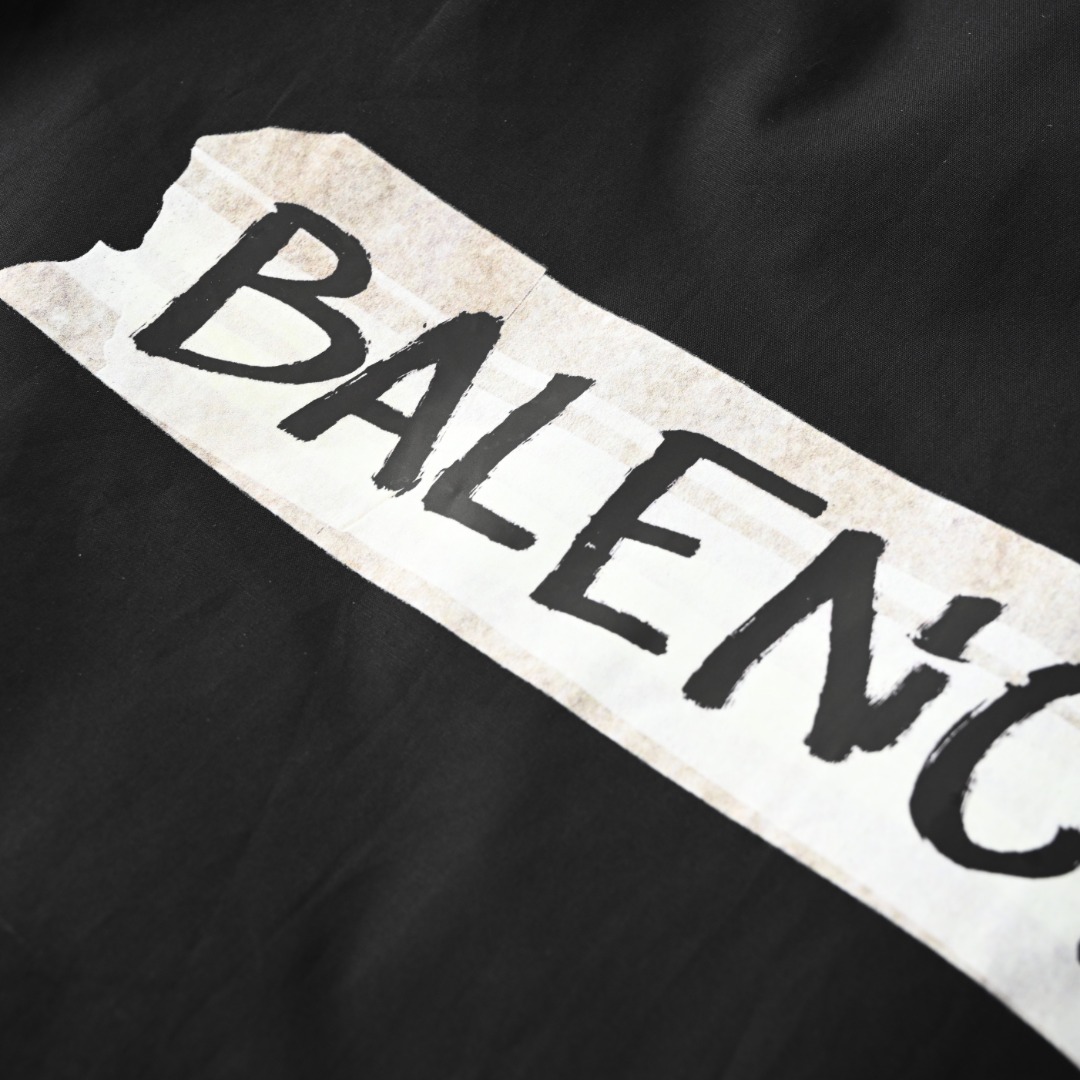 Balenciaga BALENCIAGA巴黎世家BLCG 胶浆印花长袖衬衫