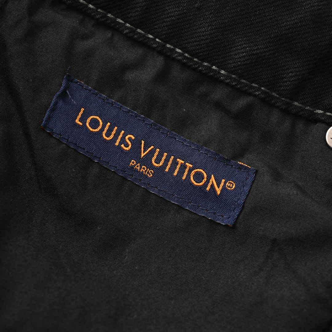 Louis Vuitton LOUIS VUITTON LV 烧花水洗破洞牛仔裤