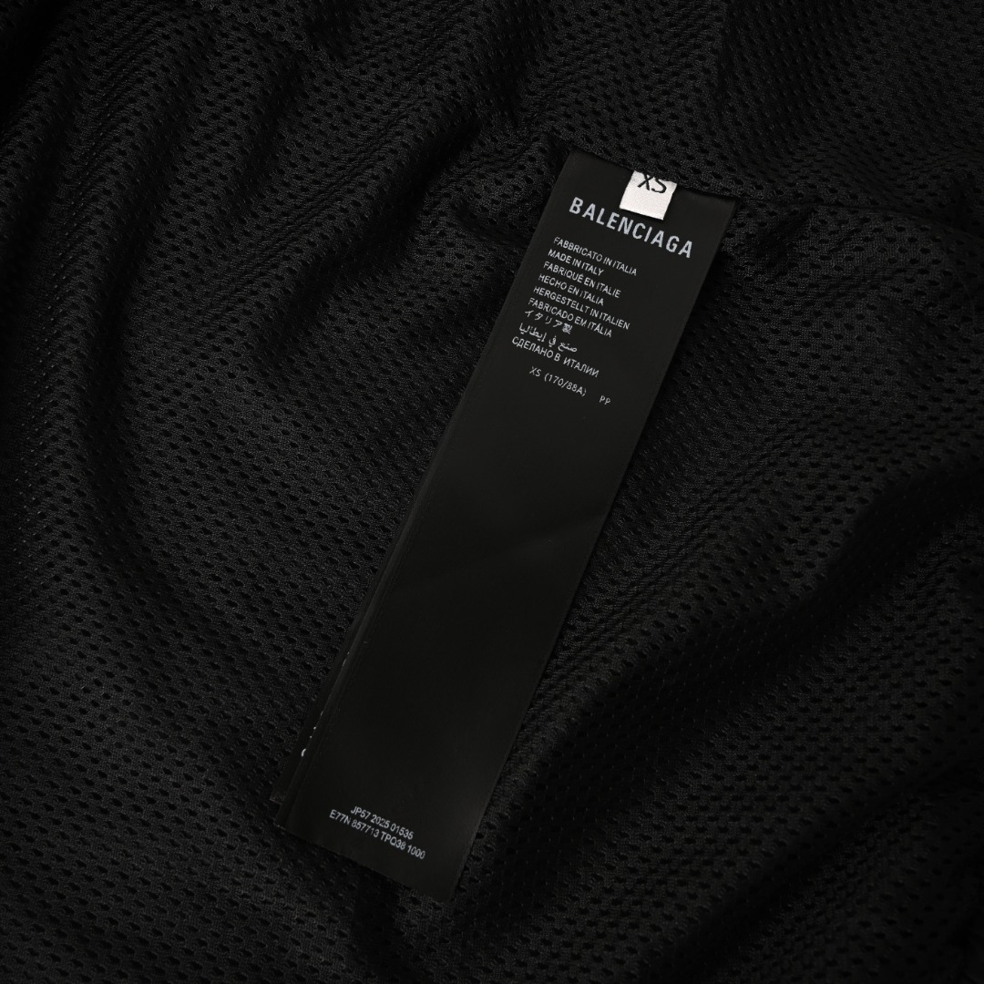 Balenciaga BALENCIAGA巴黎世家BLCG 胶浆印花立领夹克外套
