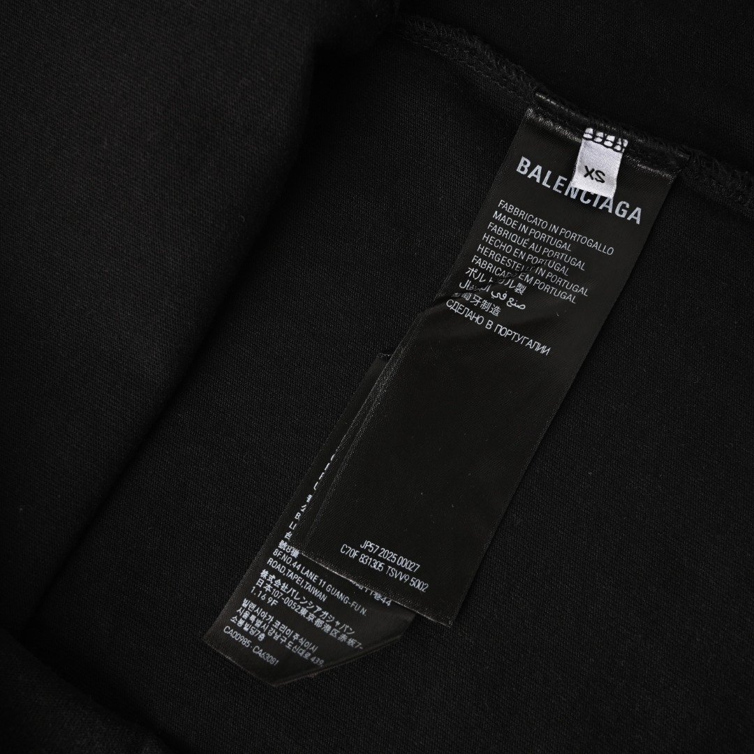 Balenciaga BALENCIAGA巴黎世家BLCG 红字母刺绣短袖T恤