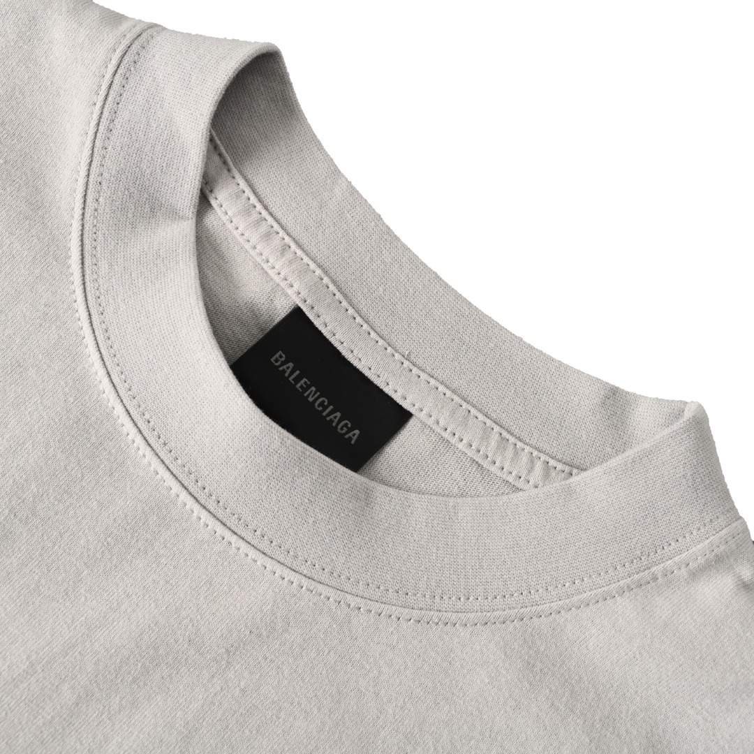 Balenciaga BALENCIAGA巴黎世家BCLG 粉字母刺绣短袖T恤