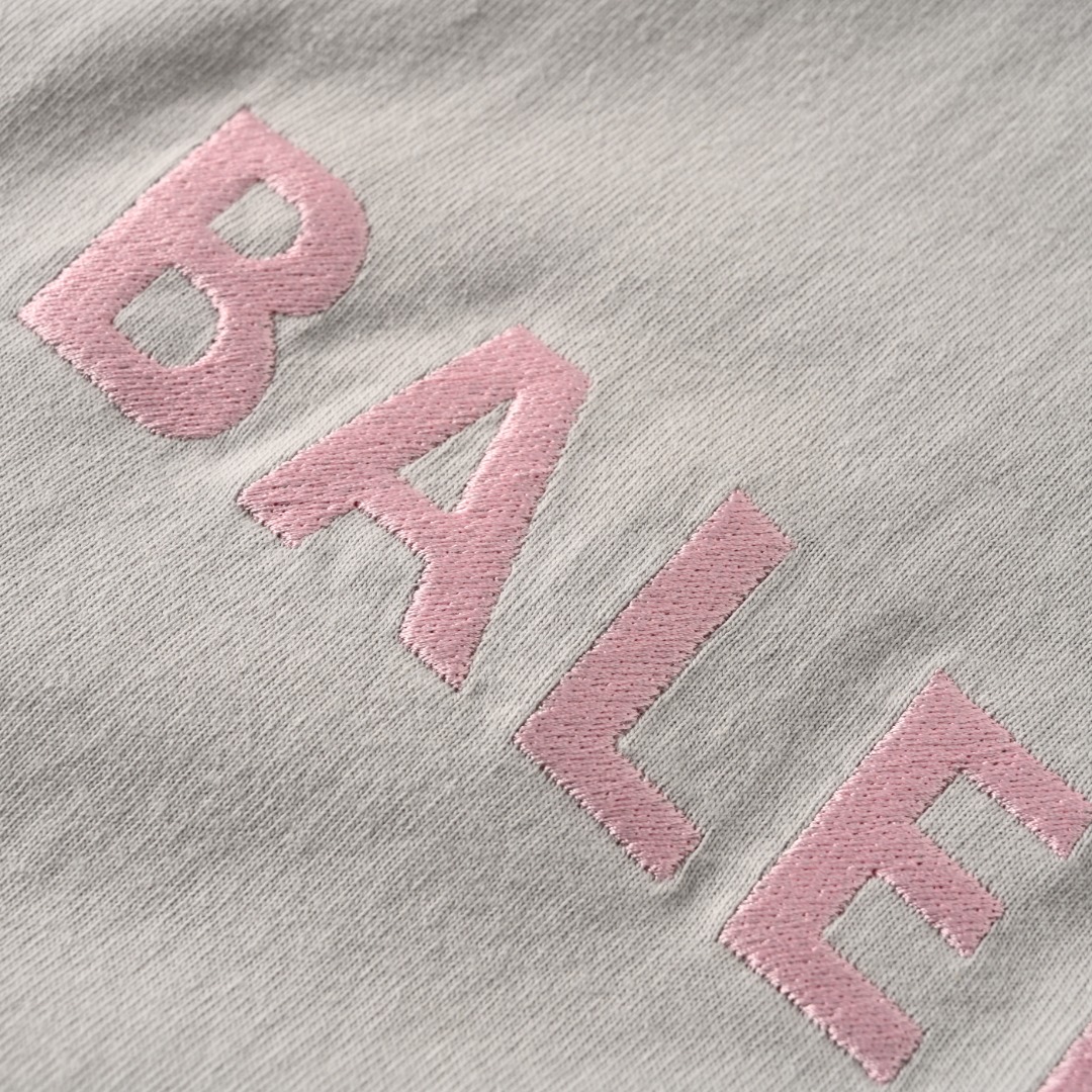 Balenciaga BALENCIAGA巴黎世家BCLG 粉字母刺绣短袖T恤