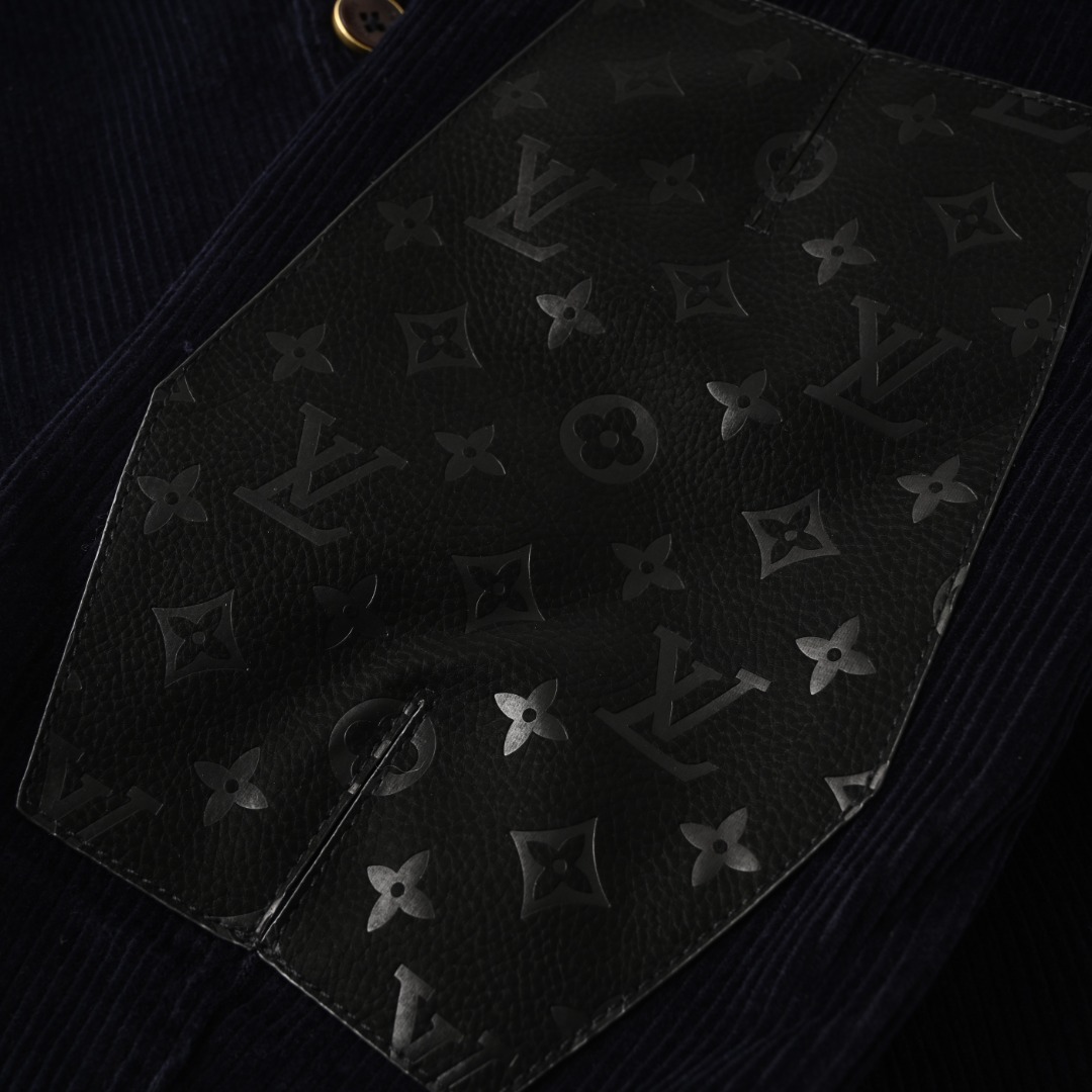 Louis Vuitton LOUIS VUITTON LV 灯芯绒V领夹克外套