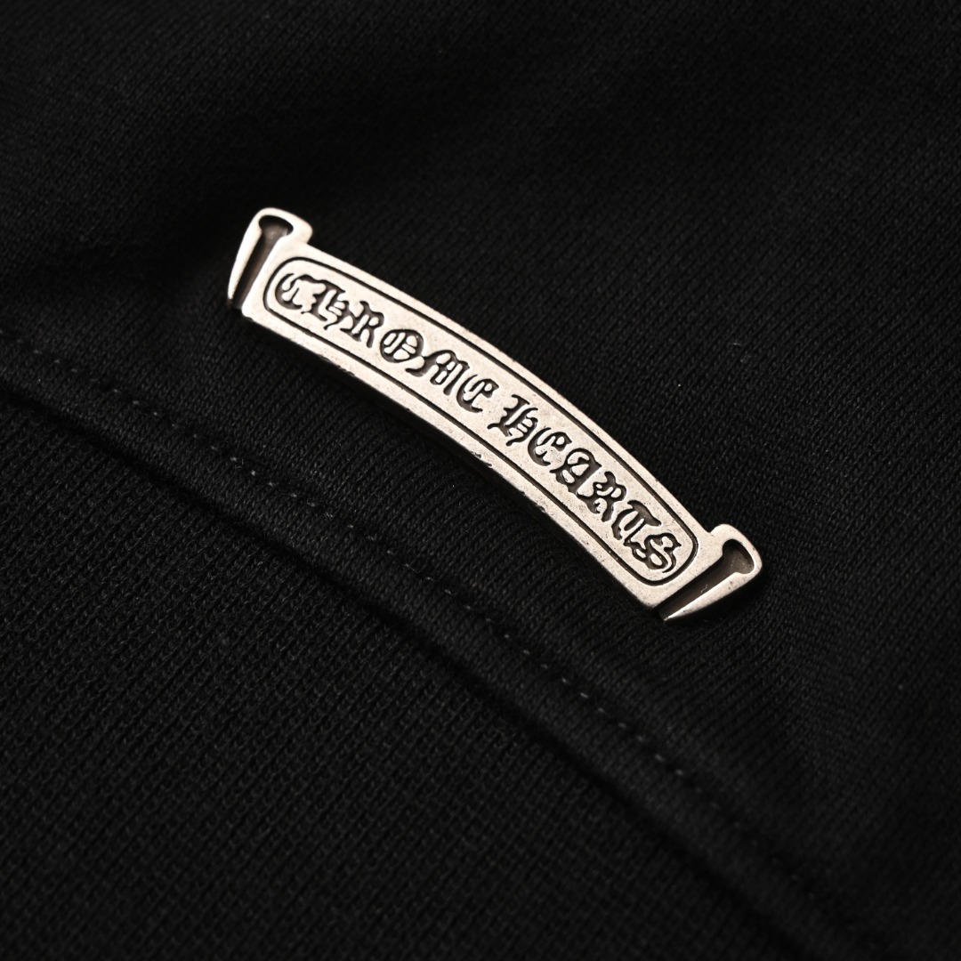 Chrome Hearts CHROME HEARTS克罗心CH 后背十字架刺绣连帽卫衣
