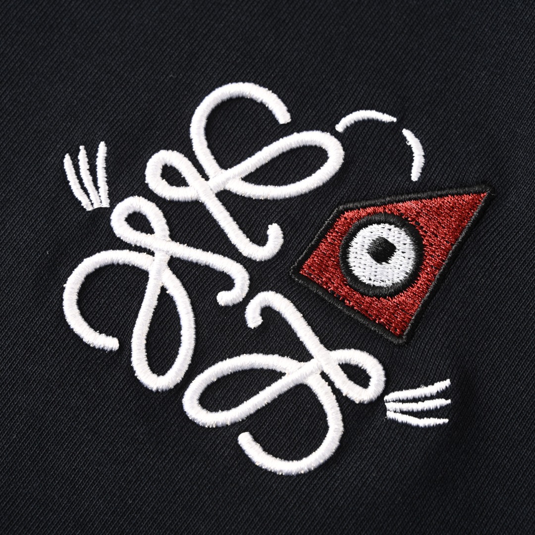 Loewe LOEWE X LOUIS WAIN 几何刺绣短袖T恤