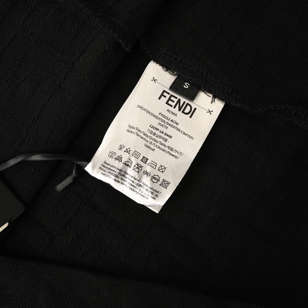 Fendi FENDI芬迪FD 满FF提花短袖T恤