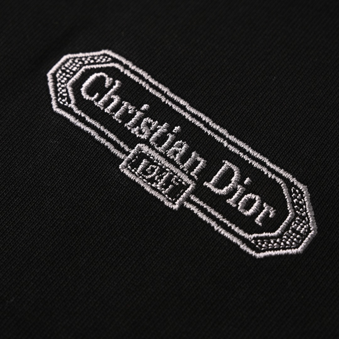 Dior DIOR迪奥CD BOX 长条刺绣短袖T恤