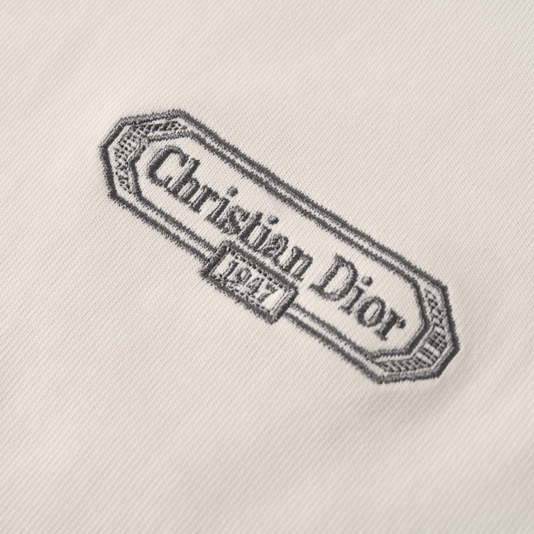 Dior DIOR迪奥CD BOX 长条刺绣短袖T恤