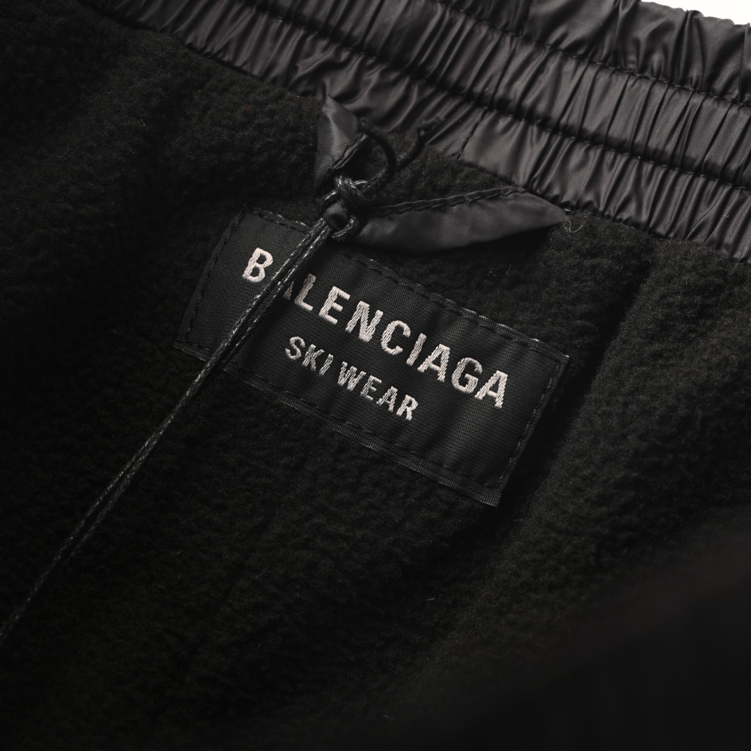Balenciaga BALENCIAGA巴黎世家BLCG 3B锦纶印花加绒长裤