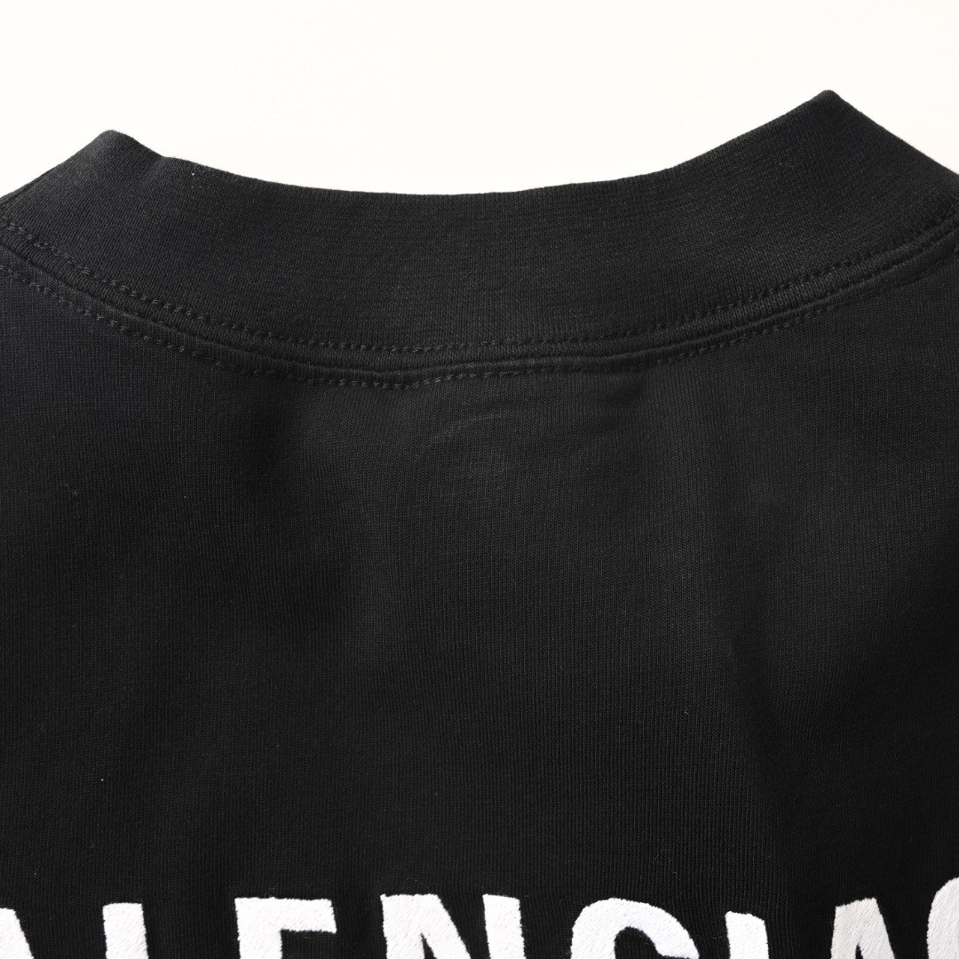 Balenciaga BALENCIAGA巴黎世家BLCG 白刺绣短袖T恤
