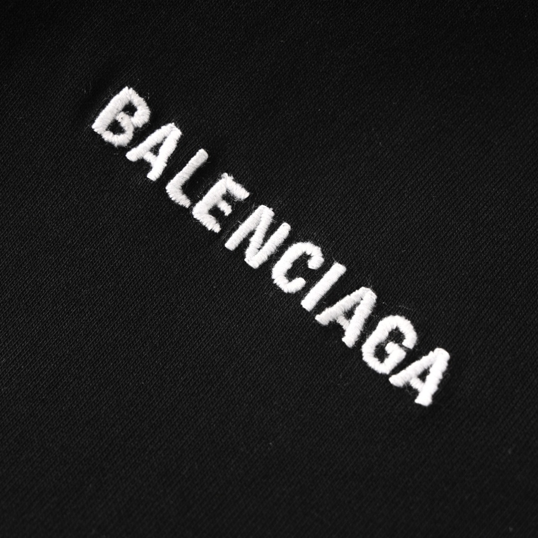 Balenciaga BALENCIAGA巴黎世家BLCG 白刺绣短袖T恤