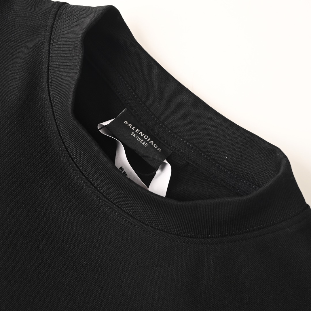 Balenciaga BALENCIAGA巴黎世家BLCG 3M刺绣廓形短袖T恤