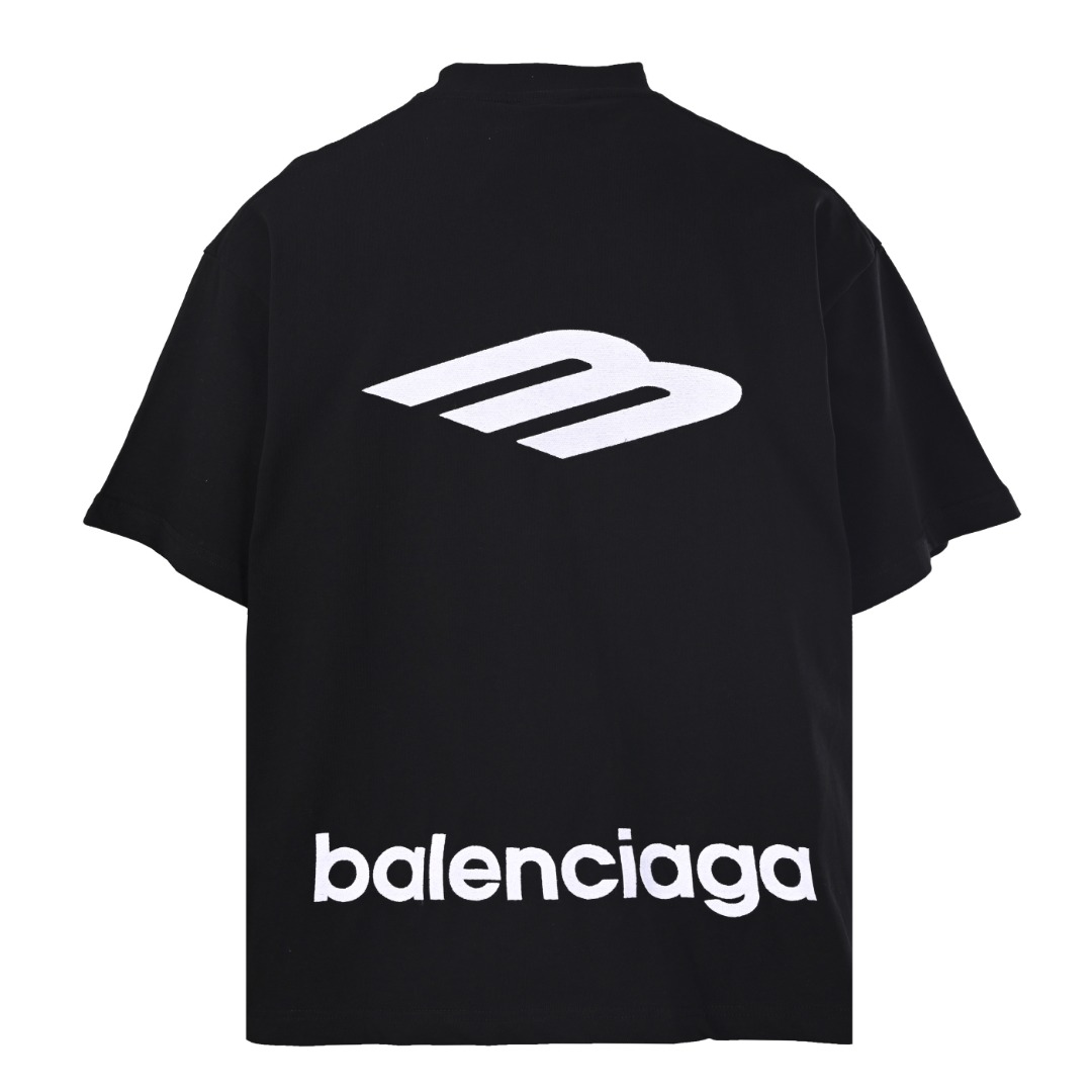 Balenciaga BALENCIAGA巴黎世家BLCG 3M刺绣廓形短袖T恤