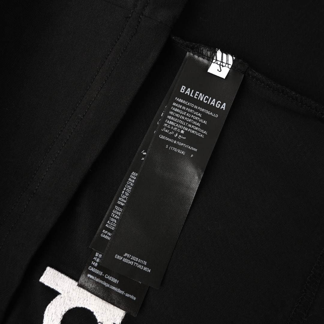 Balenciaga BALENCIAGA巴黎世家BLCG 3M刺绣廓形短袖T恤