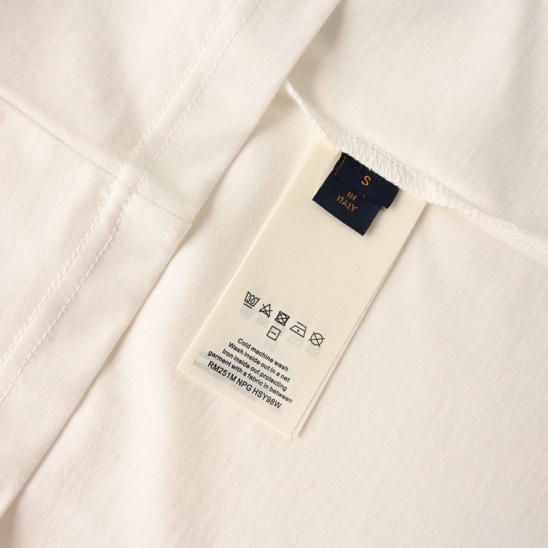 Louis Vuitton LOUIS VUITTON LV 草体刺绣短袖T恤