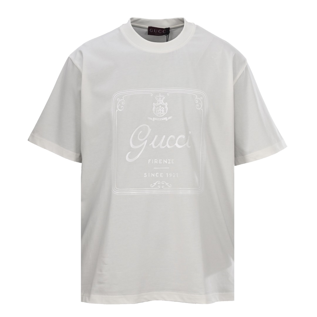 Gucci GUCCI古驰GUC 胸前大印花短袖T恤