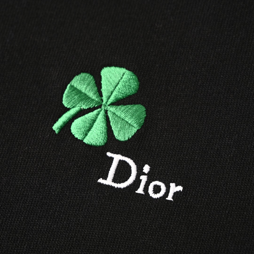 Dior DIOR迪奥CD 四叶草刺绣短袖T恤
