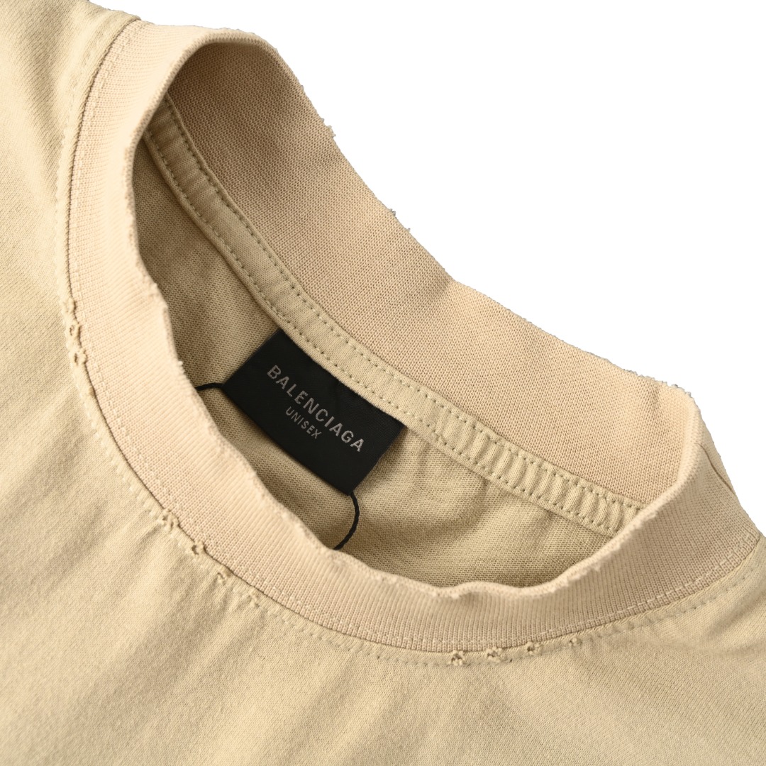 Balenciaga BALENCIAGA巴黎世家BLCG 两色胶带字母短袖T恤