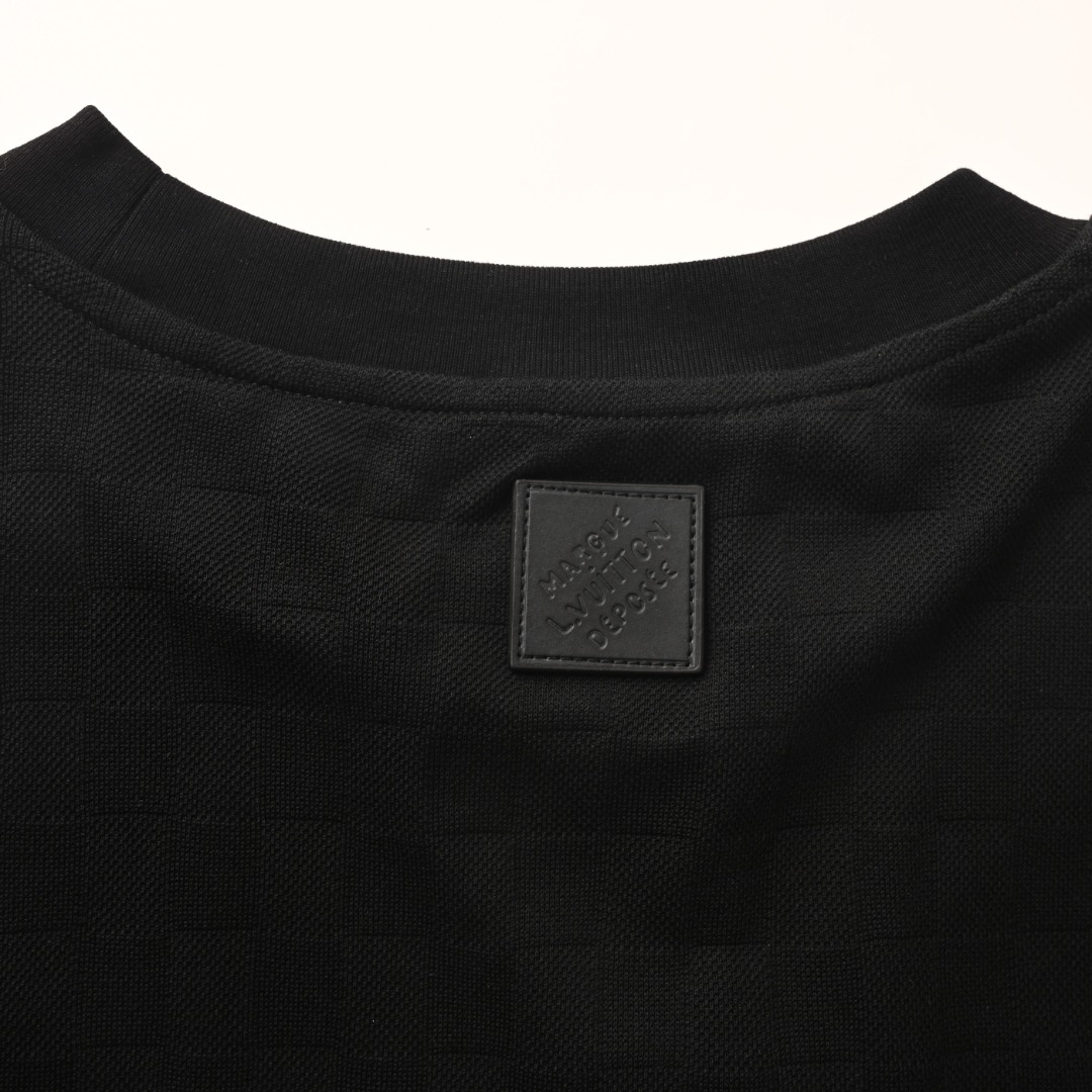 Louis Vuitton LOUIS VUITTON LV 后缀串珠棋盘格短袖T恤