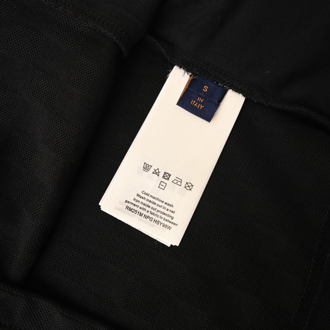 Louis Vuitton LOUIS VUITTON LV 后缀串珠棋盘格短袖T恤