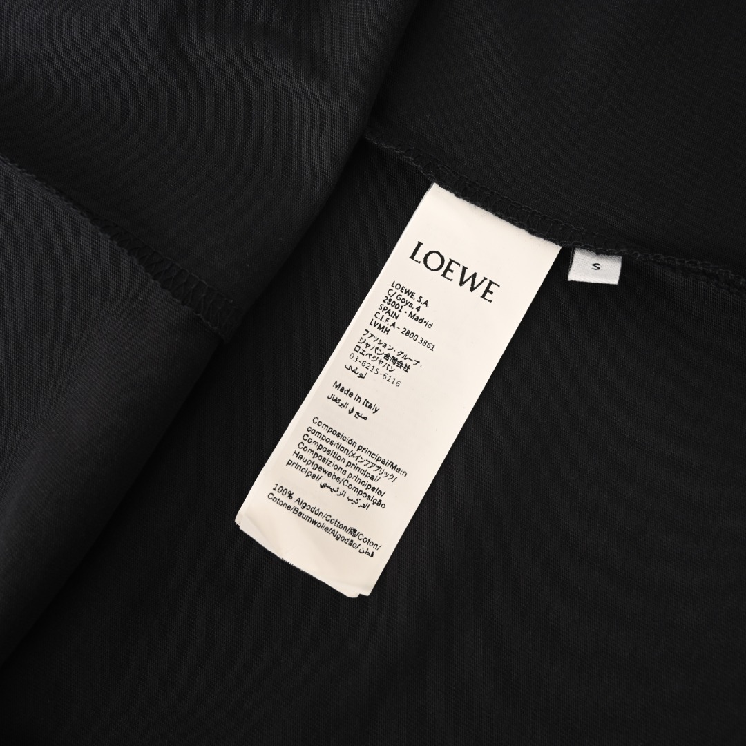 Loewe LOEWE罗意威 纯色激光烧花短袖T恤