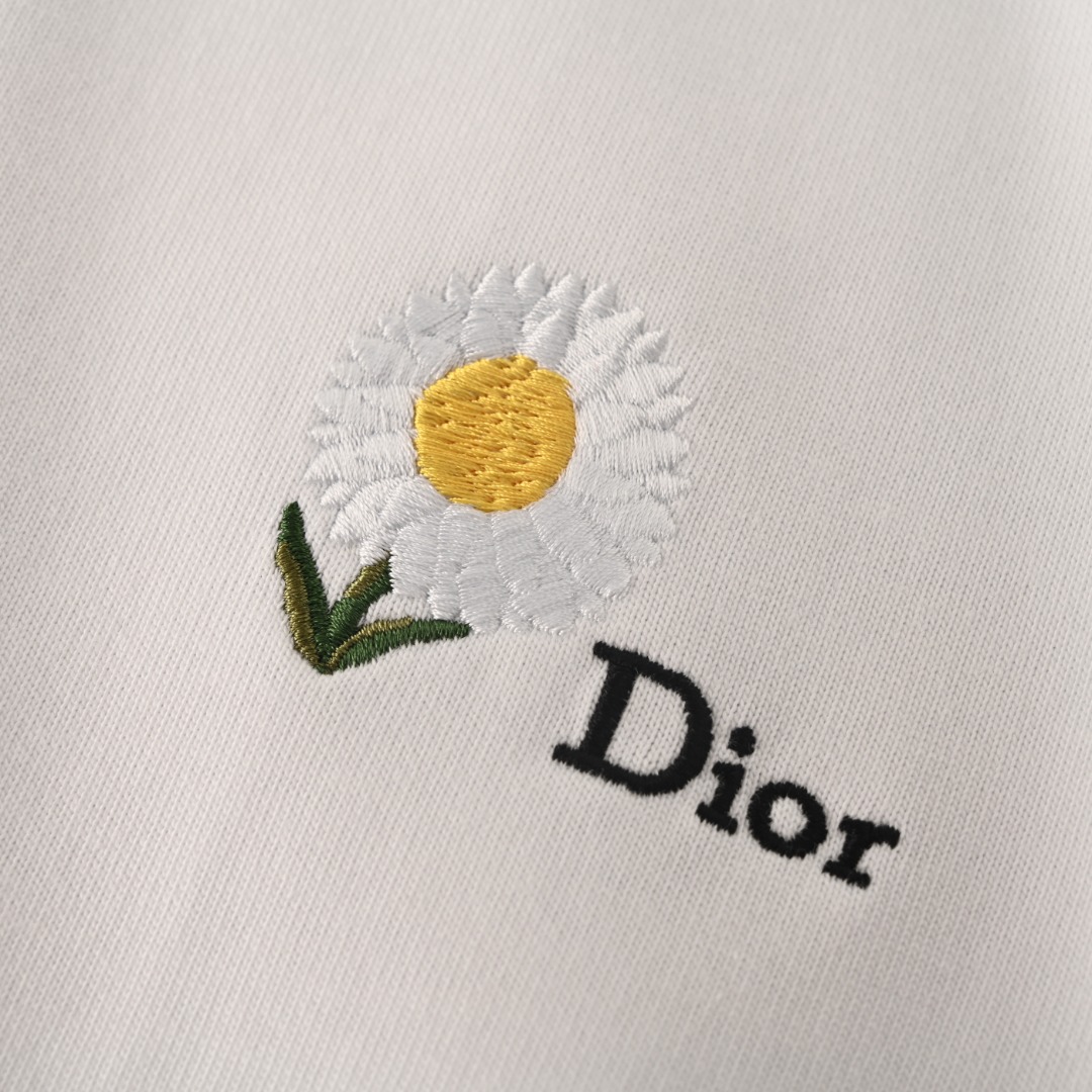 Dior DIOR迪奥CD 小雏菊刺绣圆领T恤