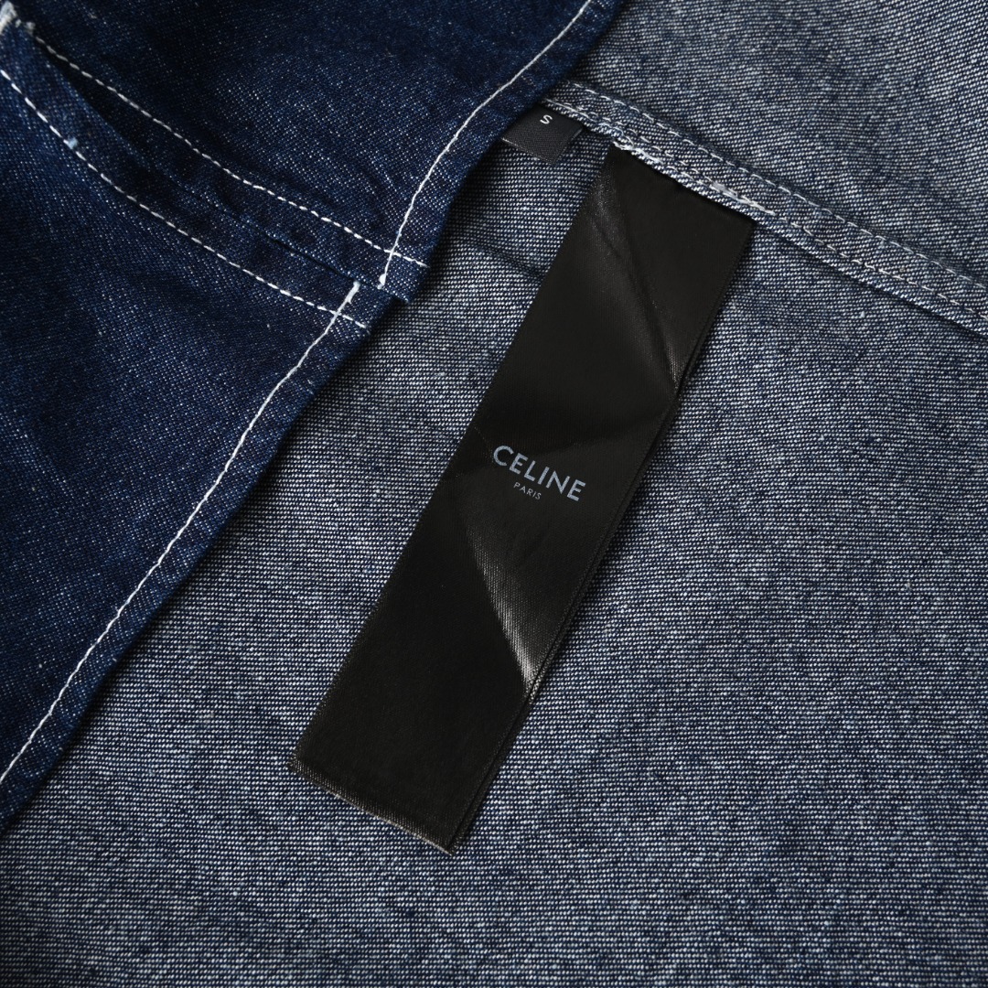 Celine CELINE赛琳CE 凯旋门刺绣长袖牛仔衬衫