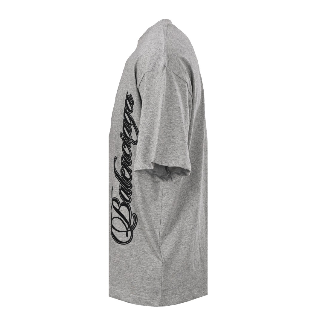 Balenciaga BALENCIAGA巴黎世家BLCG 侧边草体字母短袖T恤
