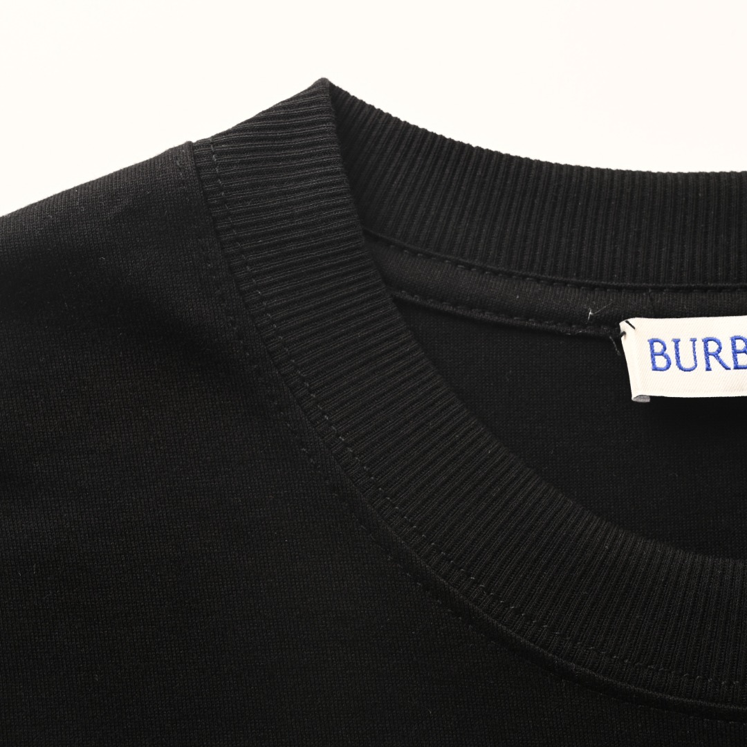 Burberry BURBERRY巴宝莉BBR 格纹拼袖短袖T恤