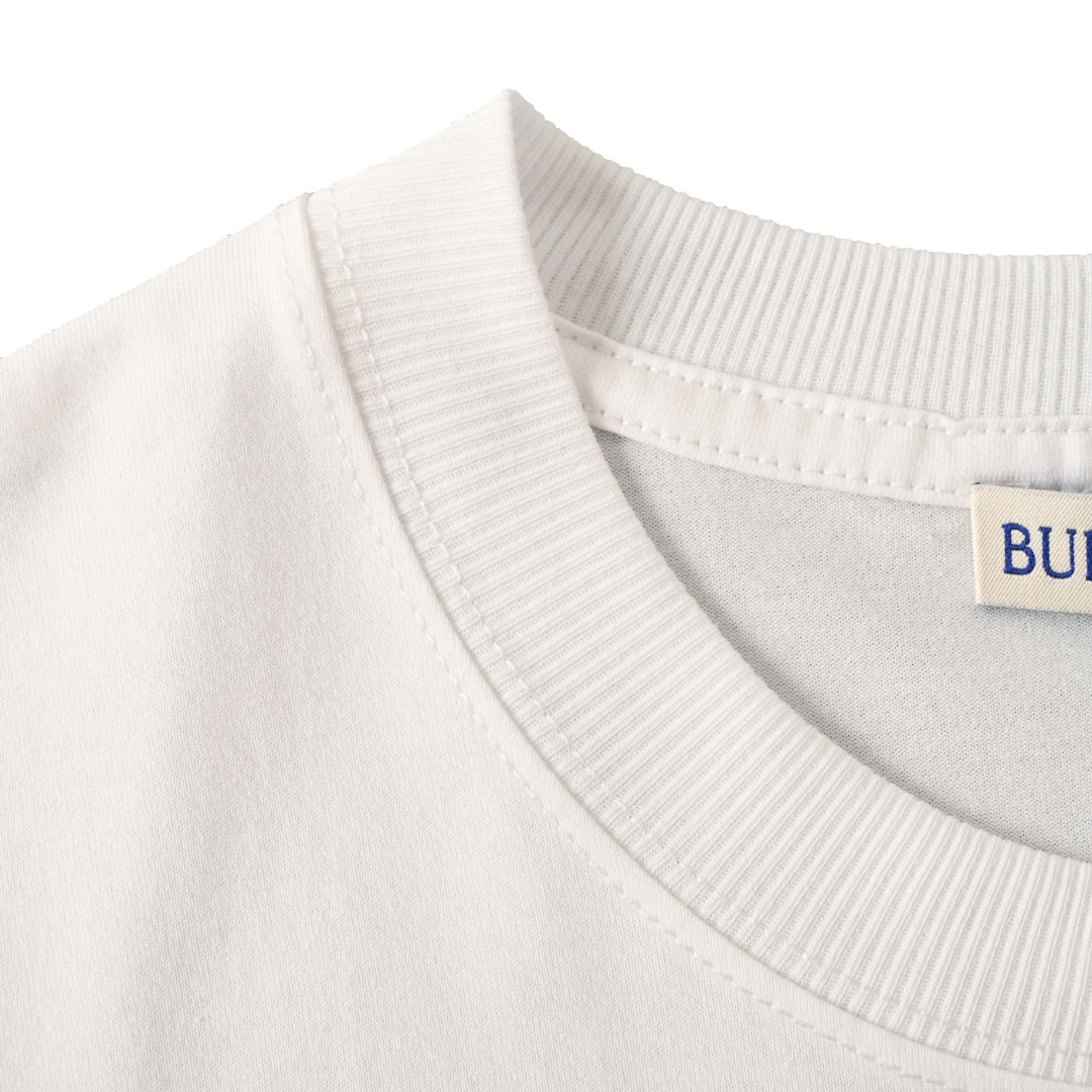 Burberry BURBERRY巴宝莉BBR 格纹拼袖短袖T恤