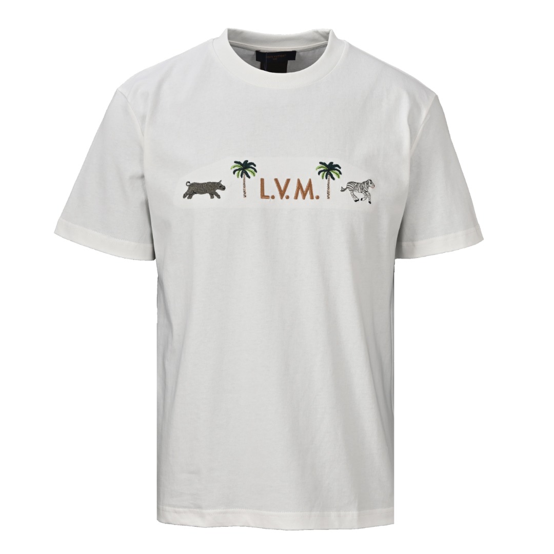 Louis Vuitton LOUIS VUITTON LV L.V.M.动物刺绣短袖T恤