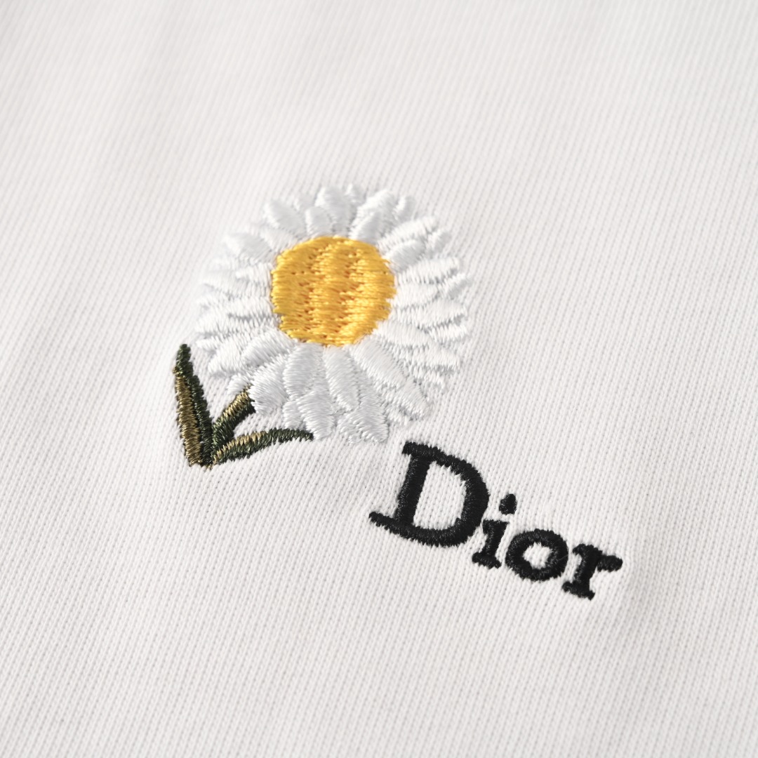 Dior DIOR迪奥CD 全身雏菊刺绣短袖T恤