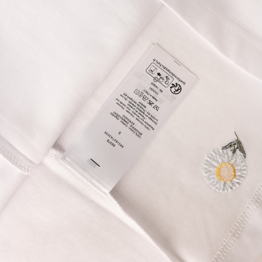 Dior DIOR迪奥CD 全身雏菊刺绣短袖T恤