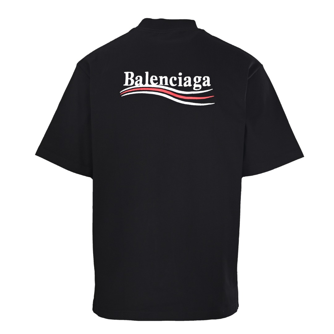Balenciaga BALENCIAGA巴黎世家BLCG 可乐刺绣短袖T恤